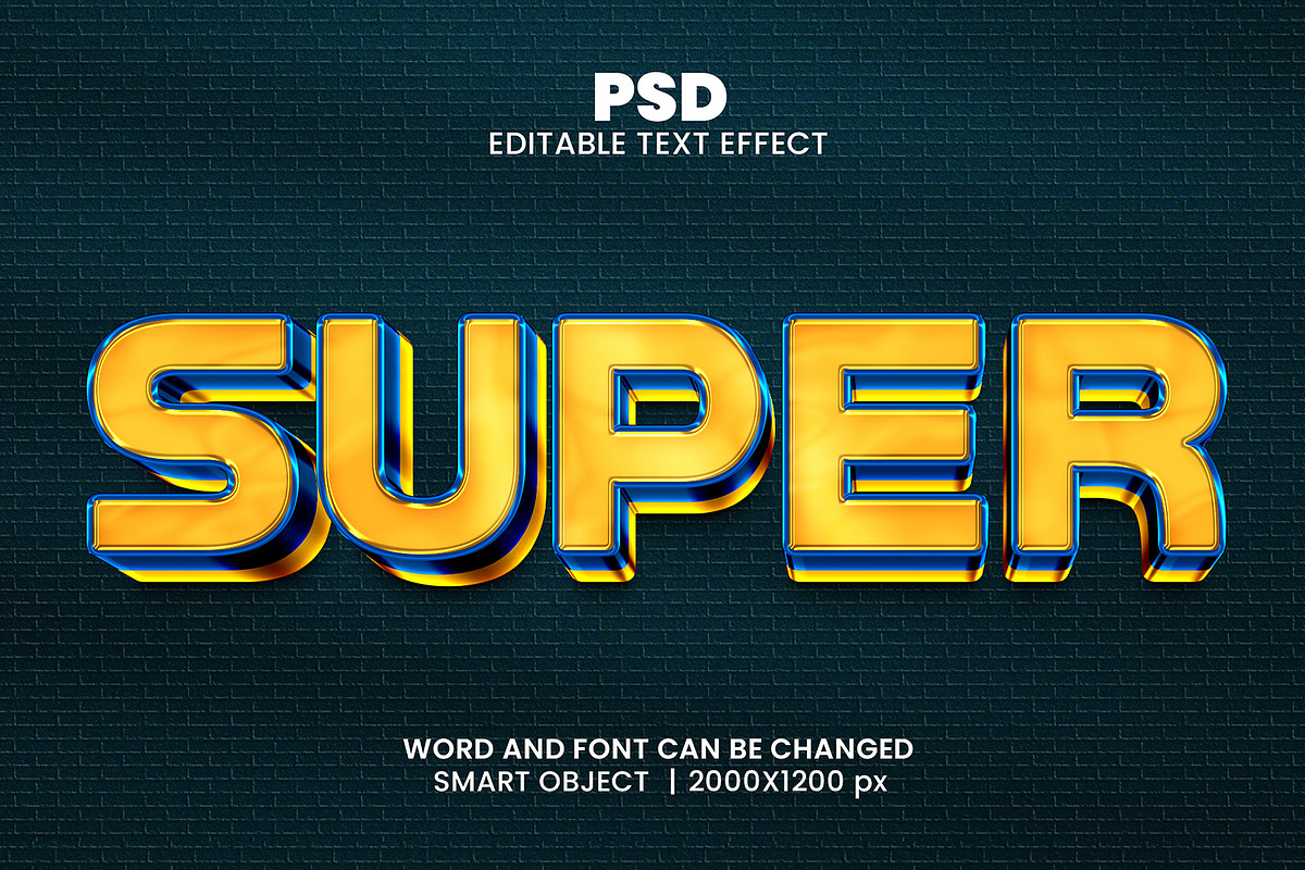 15 best luxury 3d Text Effect bundle, a Layer Style Add-On by bdrobin (Photo 4 of 16)