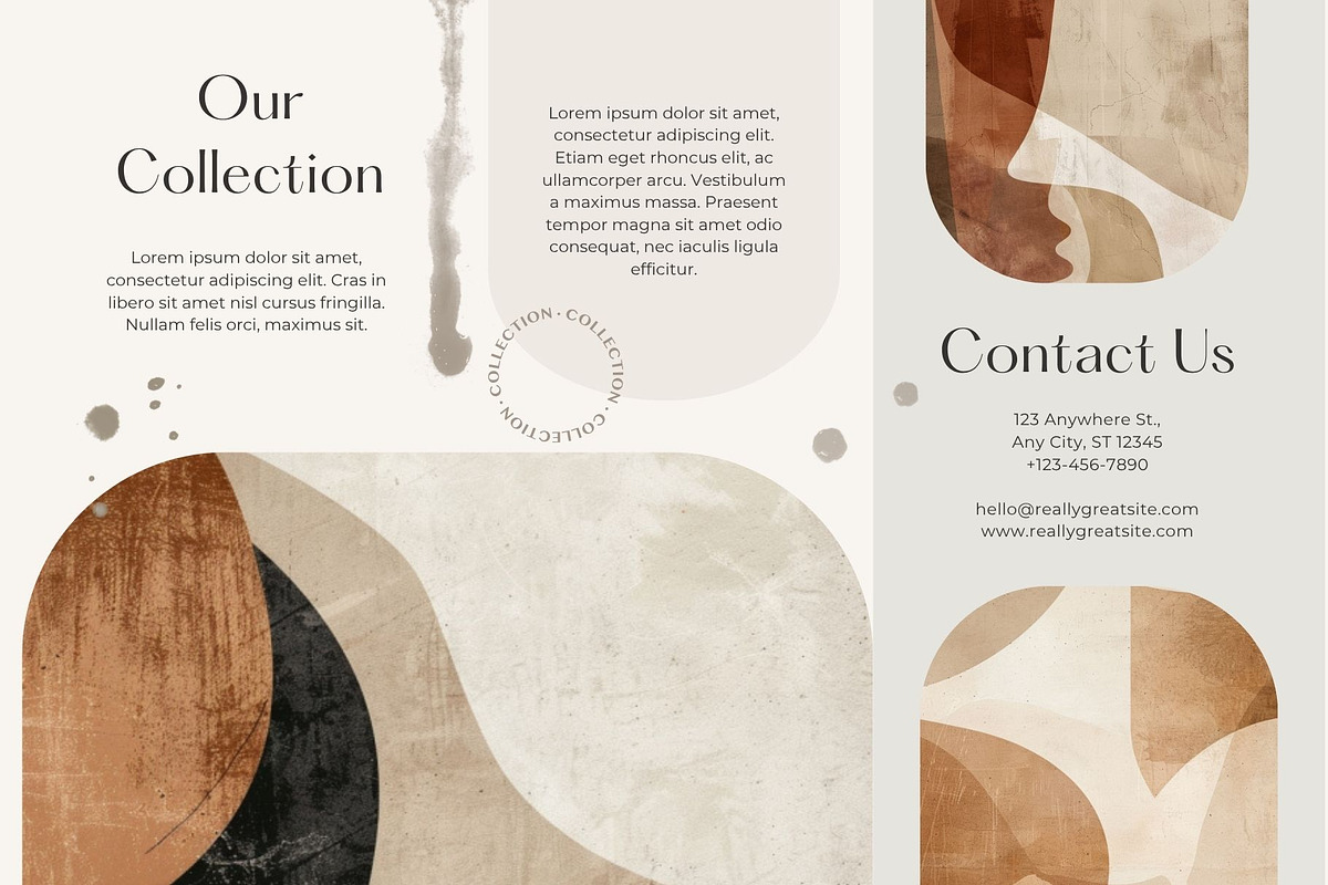 Abstract Boho Wall Art & Cliparts, a Poster Template by ARTOZEN DIGITAL (Photo 6 of 17)