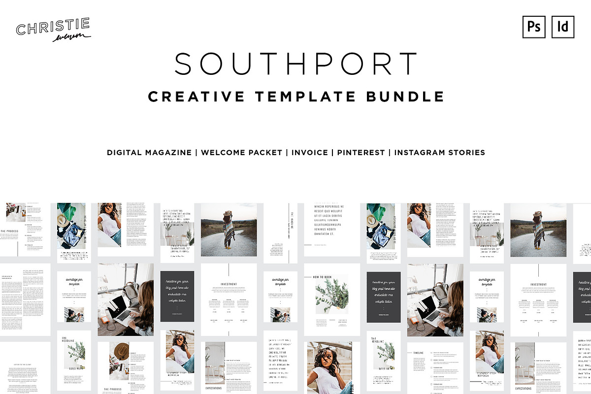 Southport Creative Template Bundle, a Templates & Theme by Christie Evenson (Photo 1 of 11)