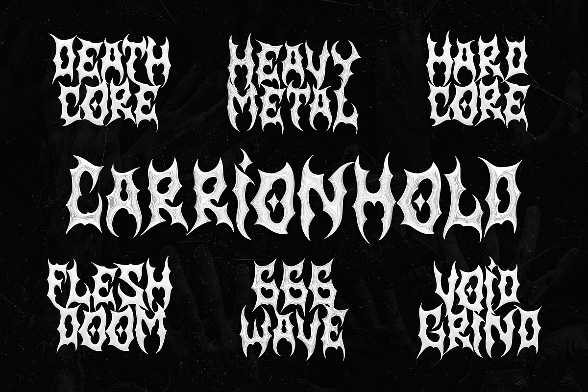 Nightmaw | Black Metal Font, a Blackletter Font by Denustudios (Photo 3 of 11)