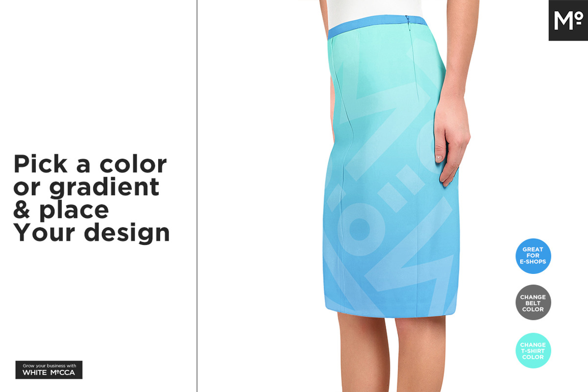 Pencil Skirt Mock-up, a Bottom Mockup by Mocca Mockups Store