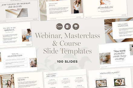 Webinar Masterclass Course Slideshow, a Presentation Template by Tabitha Emma