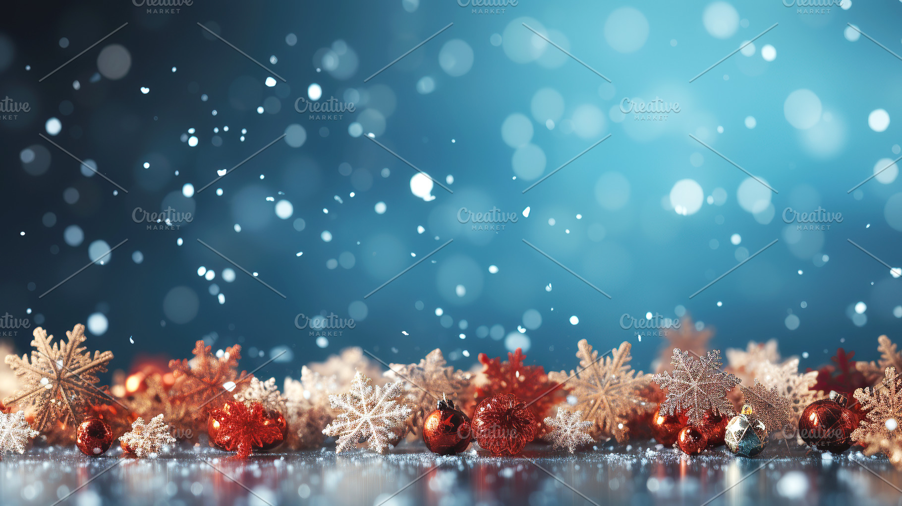 Christmas backgrounds with snowflake, a Background Photo by Perpis