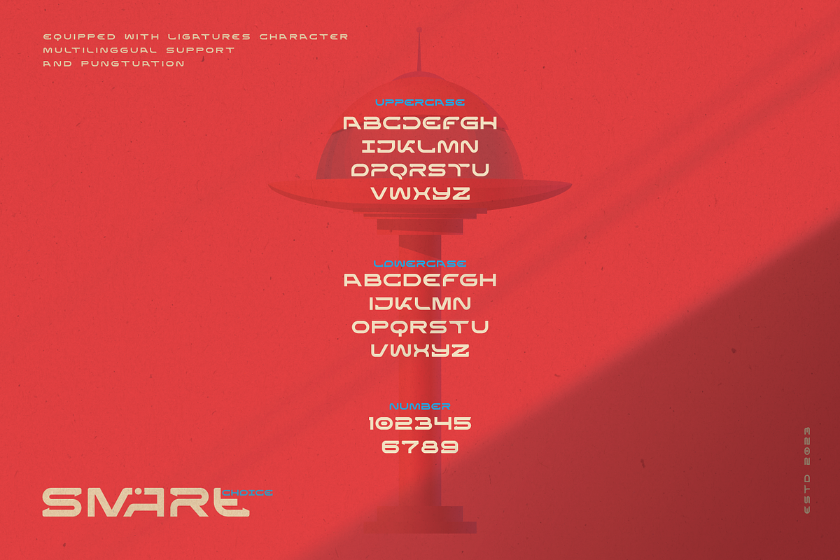 Dena A Futuristic Typeface, a Sans Serif Font by Linecreative (Photo 5 of 7)