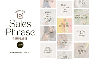 Instagram Sales Phrase Templates