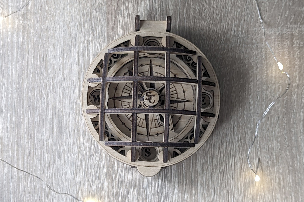 Santa Claus Compass - Laser Cut File, an Object Graphic by VectorPainter (Photo 3 of 11)