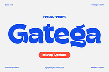 Gatega - Modern Inktrap Sans Family