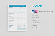 Simple Invoice, a Stationery Template by Adam Raber (Thumbnail 1 of 4)