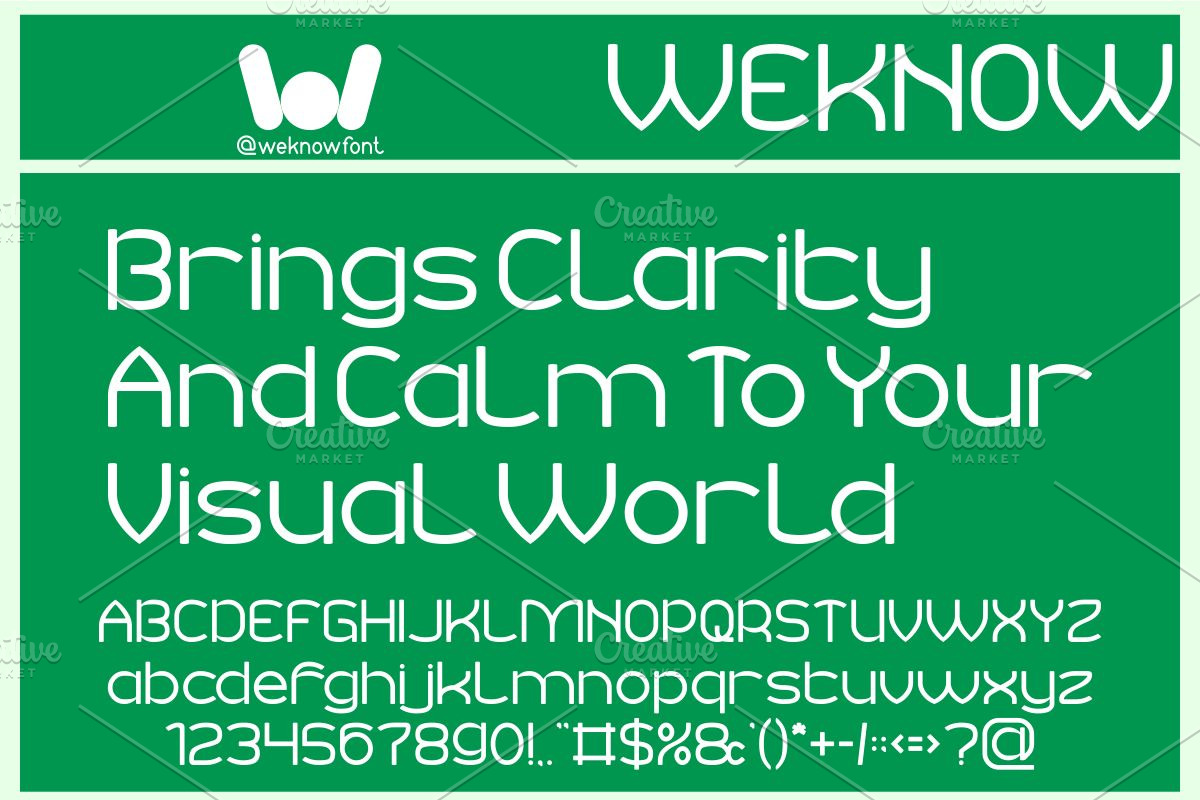 Minimal Clean font, a Sans Serif Font by weknow (Photo 3 of 8)