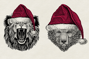 CHRISTMAS Animals Prints Collection