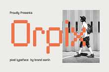 Orpix – Modern Pixel Display Font