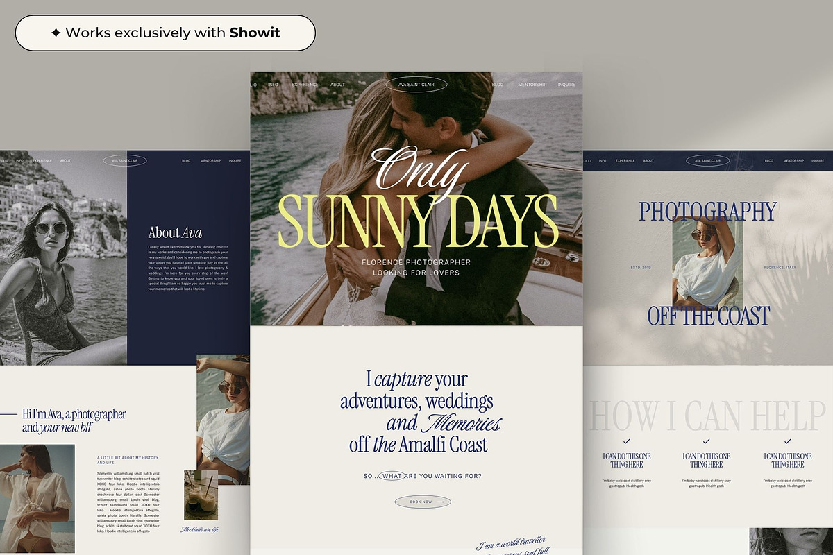 Photography Website Template, a Websites & App Template by Superhero Design Co. (Photo 2 of 7)