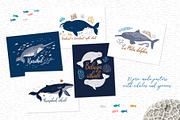 Cute Whales. Characters & patterns, an Animal Illustration by MagicForestory (Thumbnail 10 of 12)