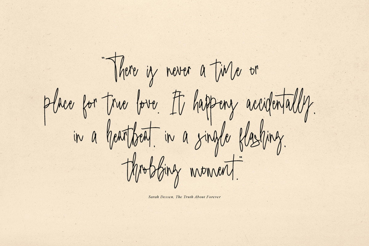 Blistwing - Moniline Signature, a Handwritten Font by tebaltipislab (Photo 10 of 12)