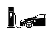 Electric Vehicle Charging Silhouette, a Graphic by musafir_fashion (Thumbnail 20 of 22)