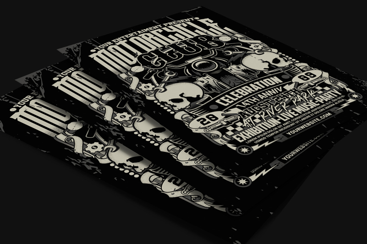 Motorcycle Club Event Flyer, a Flyer Template by Muhamad Iqbal hidayat (Photo 3 of 3)