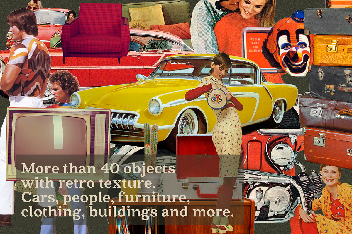 RETRO SET Effects Brushes Gradients, a Brush Add-On by Alexiva (Photo 6 of 10)