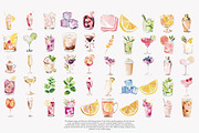 preppy cocktail clipart bundle, a Decorative Illustration by Patishop Art (Thumbnail 13 of 13)