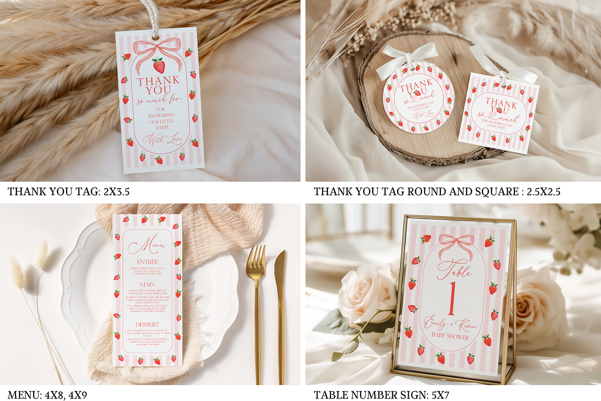 Someone Berry Sweet Shower Bundle, a Templates & Theme by Digital_Mind (Photo 7 of 8)