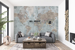 Wall Mockup & Wallpaper Mockup