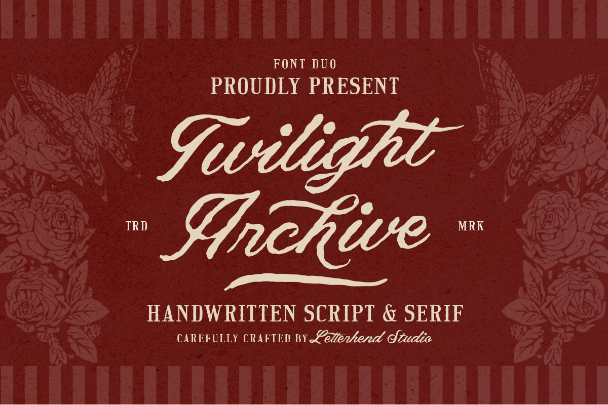 Twilight Archive Romantic Font Duo, a Serif Font by Letterhend Studio (Photo 1 of 10)