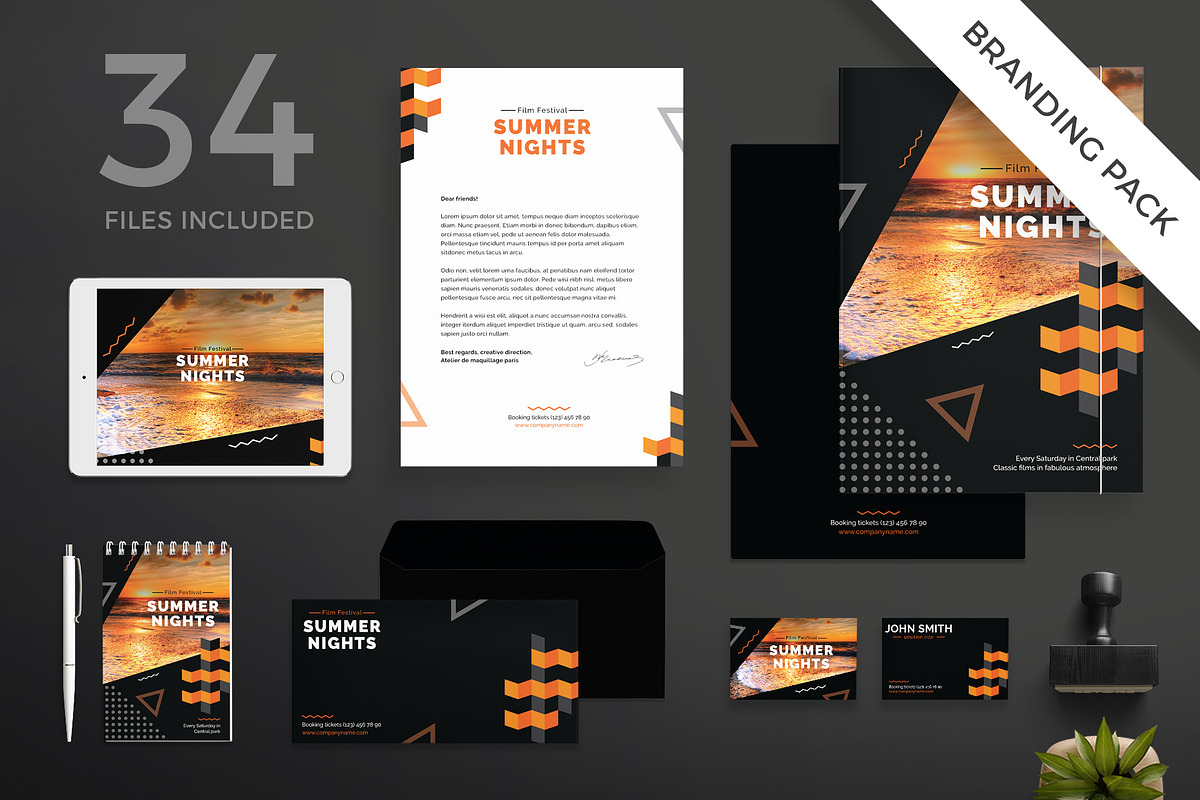 Branding Pack | Summer Nights, a Books & Magazine Mockup by Amber Graphics (Photo 1 of 7)