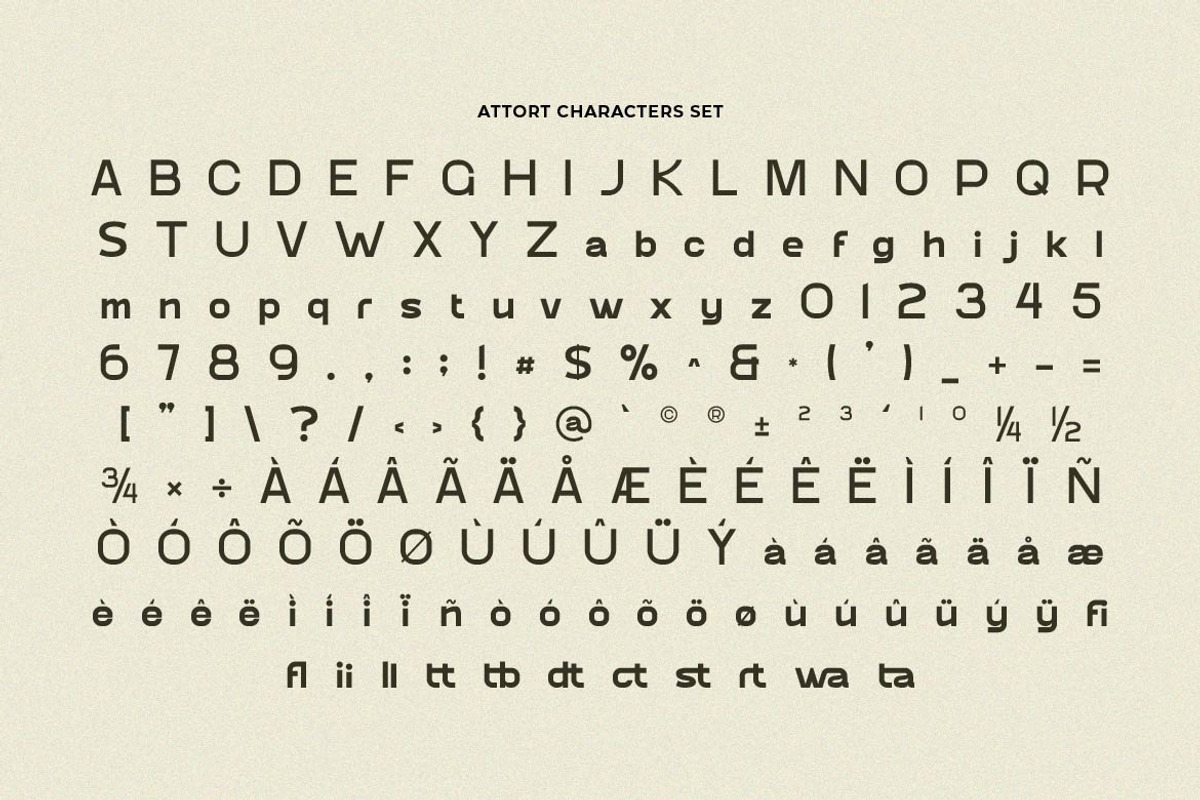 Attort Modern Elegant Font, a Sans Serif Font by Artiveko (Photo 4 of 8)