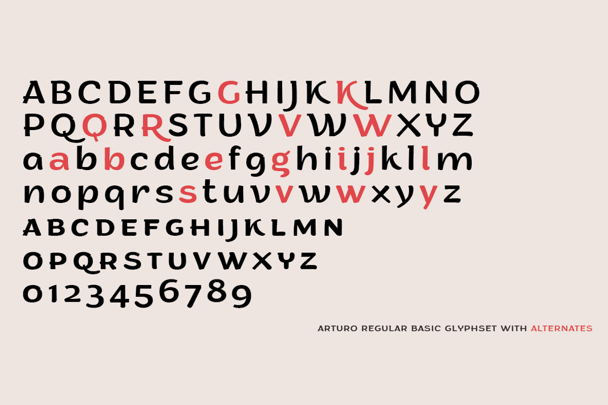 Arturo - 15 Fonts, a Sans Serif Font by Zetafonts (Photo 11 of 13)