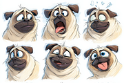 Funny Dog Sticker Pack 120+ Sheets, a Print Template by Virgo Studio (Thumbnail 7 of 16)