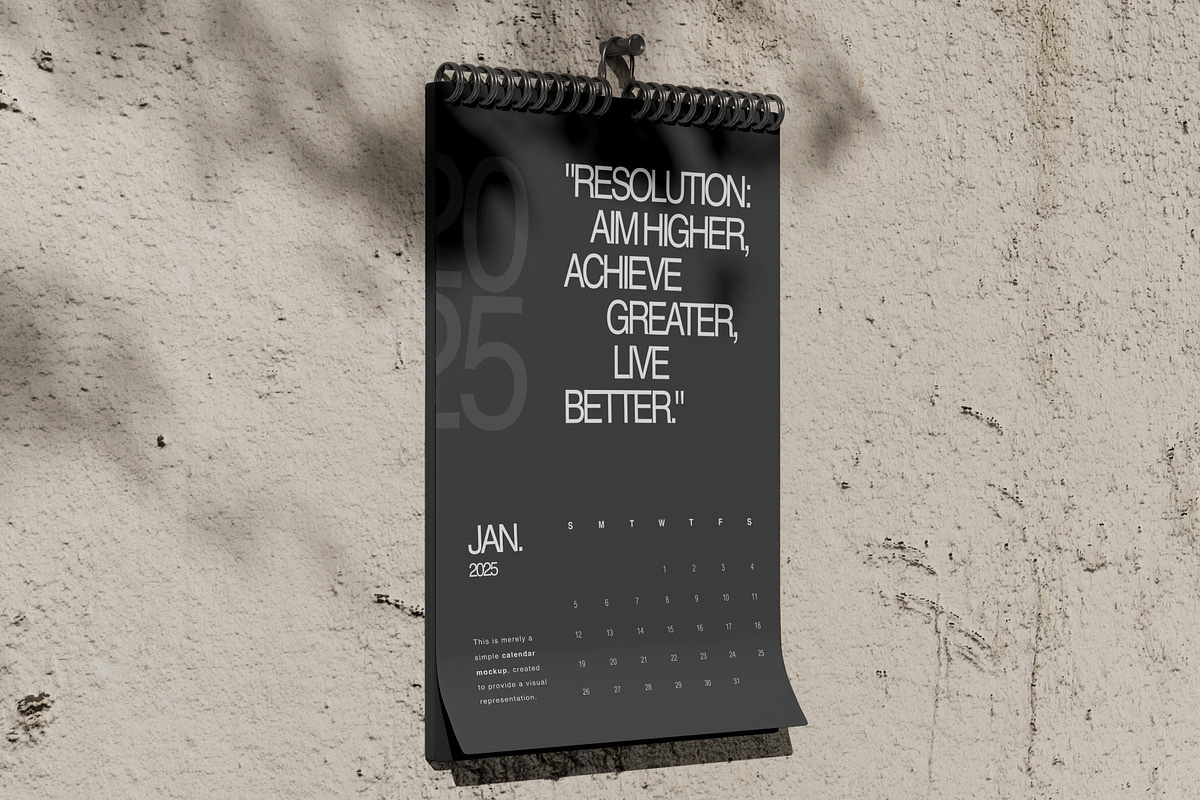 Calendar Mockup, a Merchandise Mockup by SLAB! Design (Photo 6 of 8)