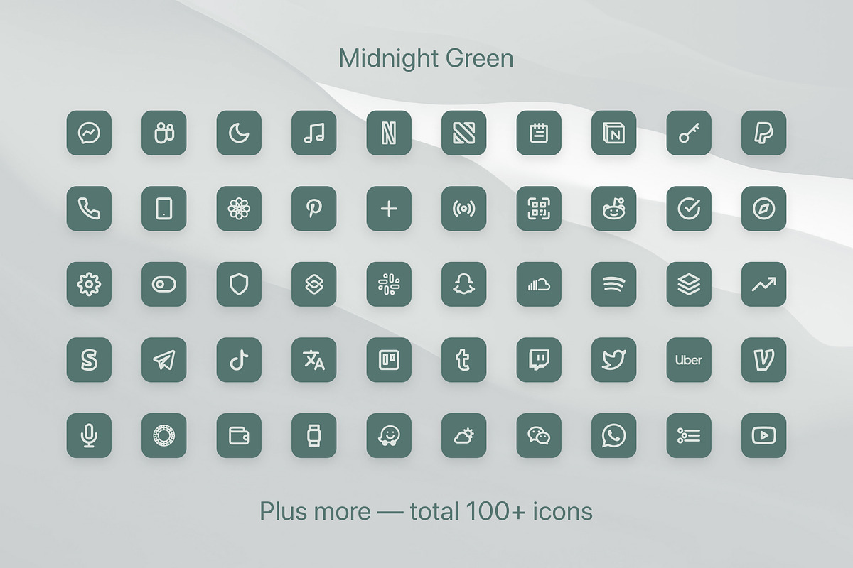 iOS 14 Pastel Icon Pack, an Outline Icon by Yung (Photo 3 of 5)
