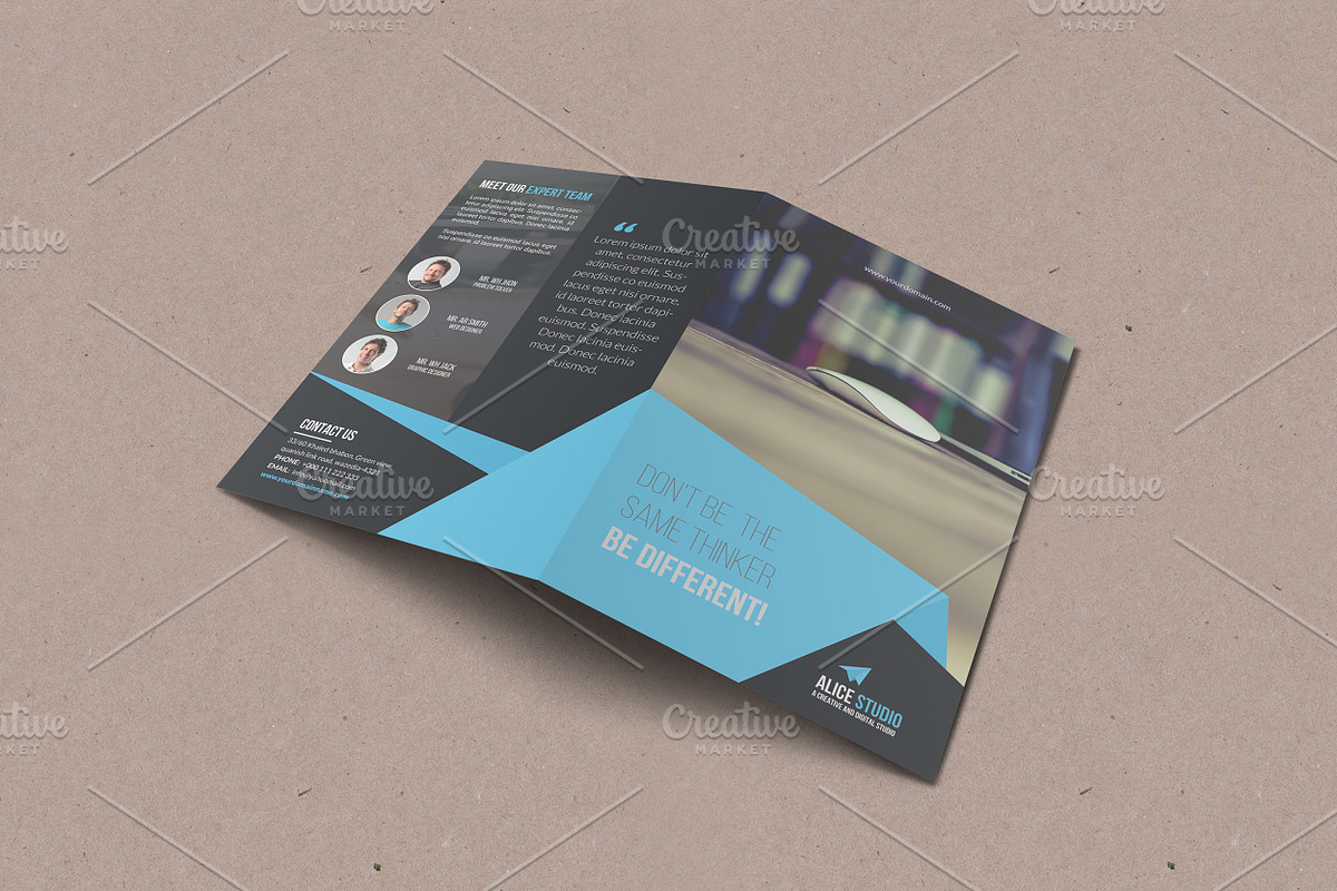 Corporate Bi-Fold Brochure Template, a Brochure Template by Alice_s (Photo 7 of 8)