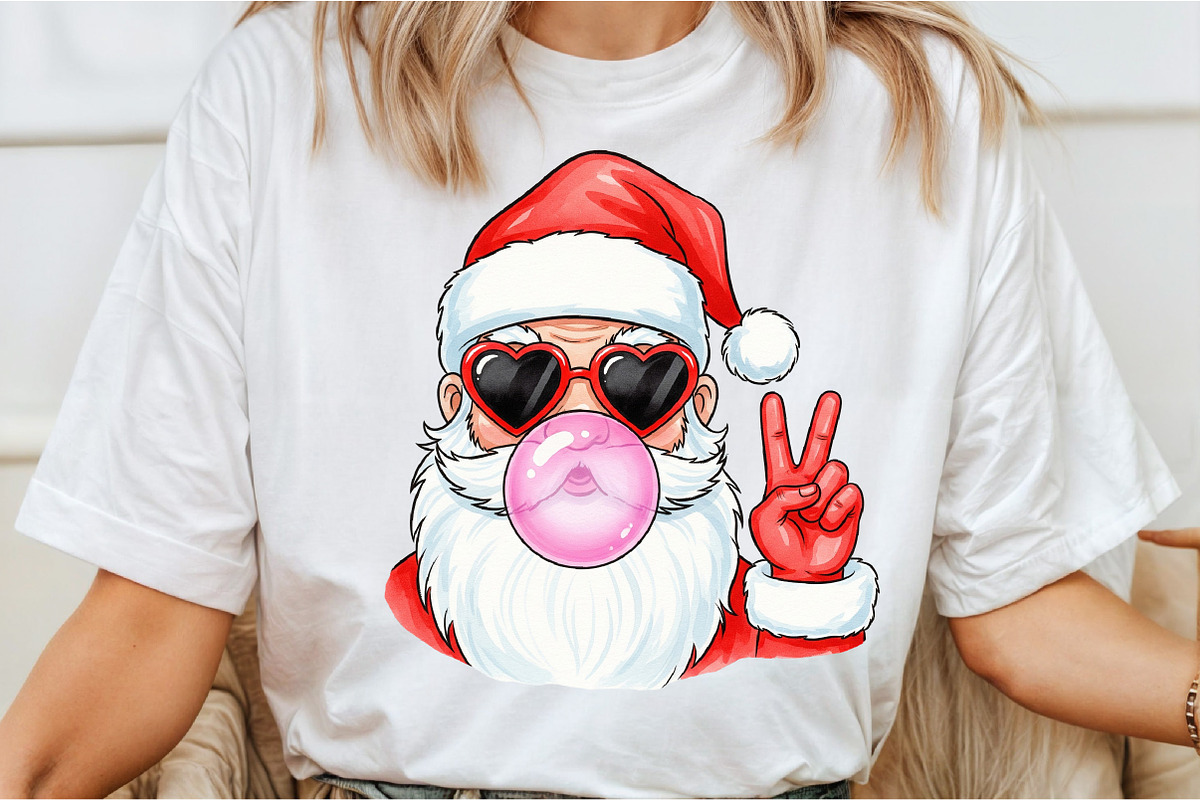 Santa Bubble Gum png, an Illustration by DreamCafeArt (Photo 4 of 7)