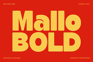 Mallo Bold – Chunky Display Typeface