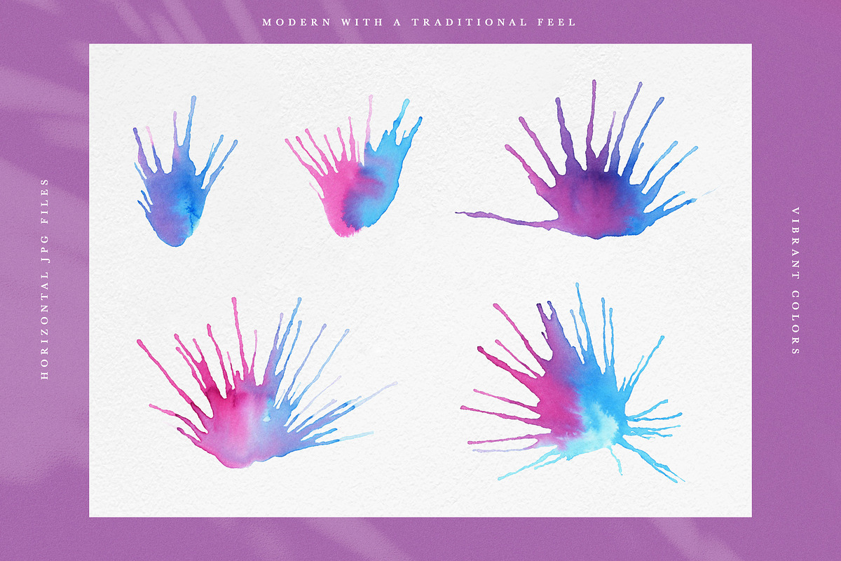 Watercolor Splashes, a Texture Graphic by Tidemuse (Photo 5 of 5)