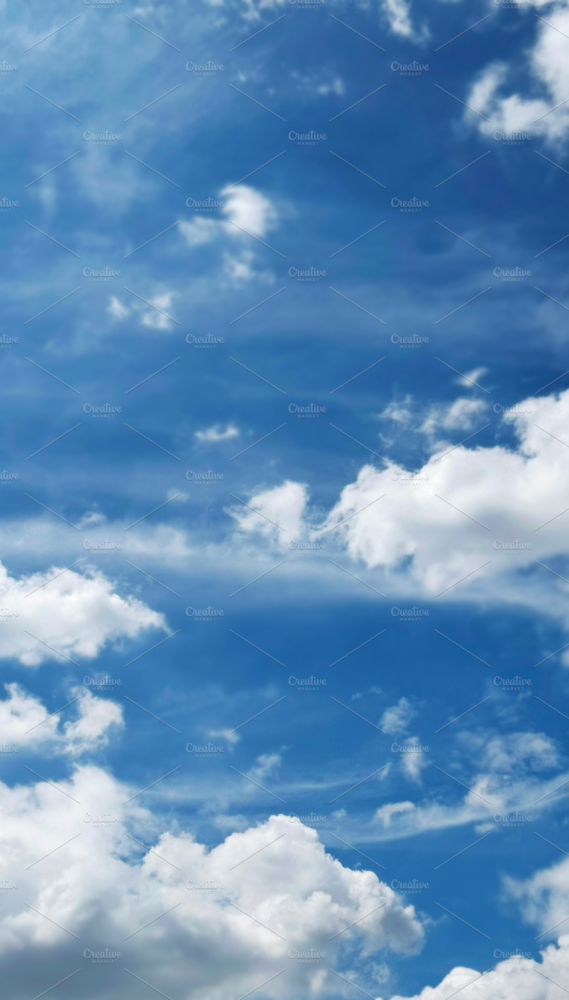 Blue sky and cloud with copy space, a Nature Photo by ArtBackground