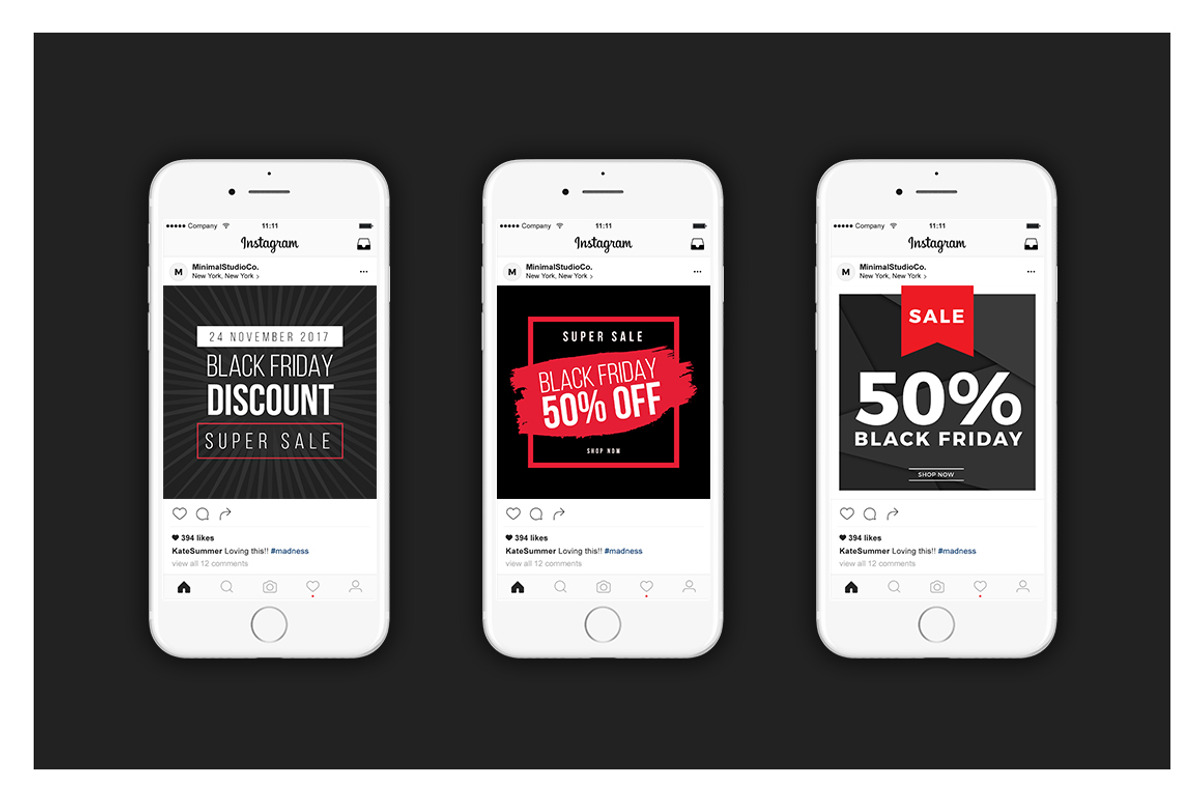 Black Friday Social Media Banner V4, a Social Media Template by MinimalStudioCo (Photo 3 of 6)
