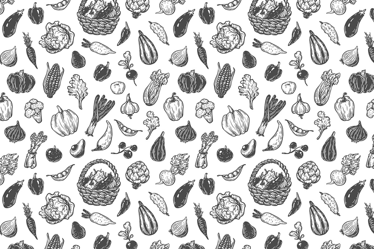 Vector Vegetables. Illustrations., a Food Illustration by Olga Olmix (Photo 4 of 8)