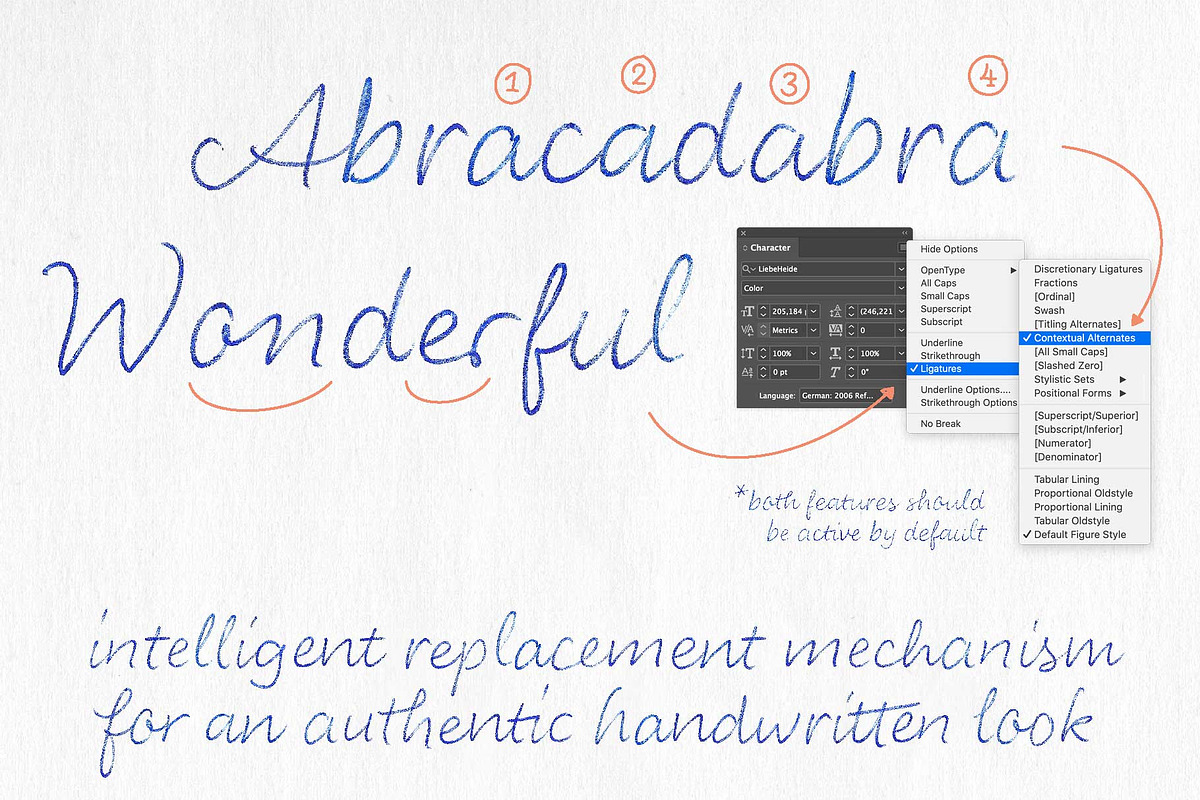Color Font LiebeHeide, a Script Font by LiebeFonts (Photo 13 of 19)