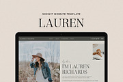 Lauren Showit Website Template, a Templates & Theme by Amanda Scott Design Co. (Thumbnail 1 of 8)