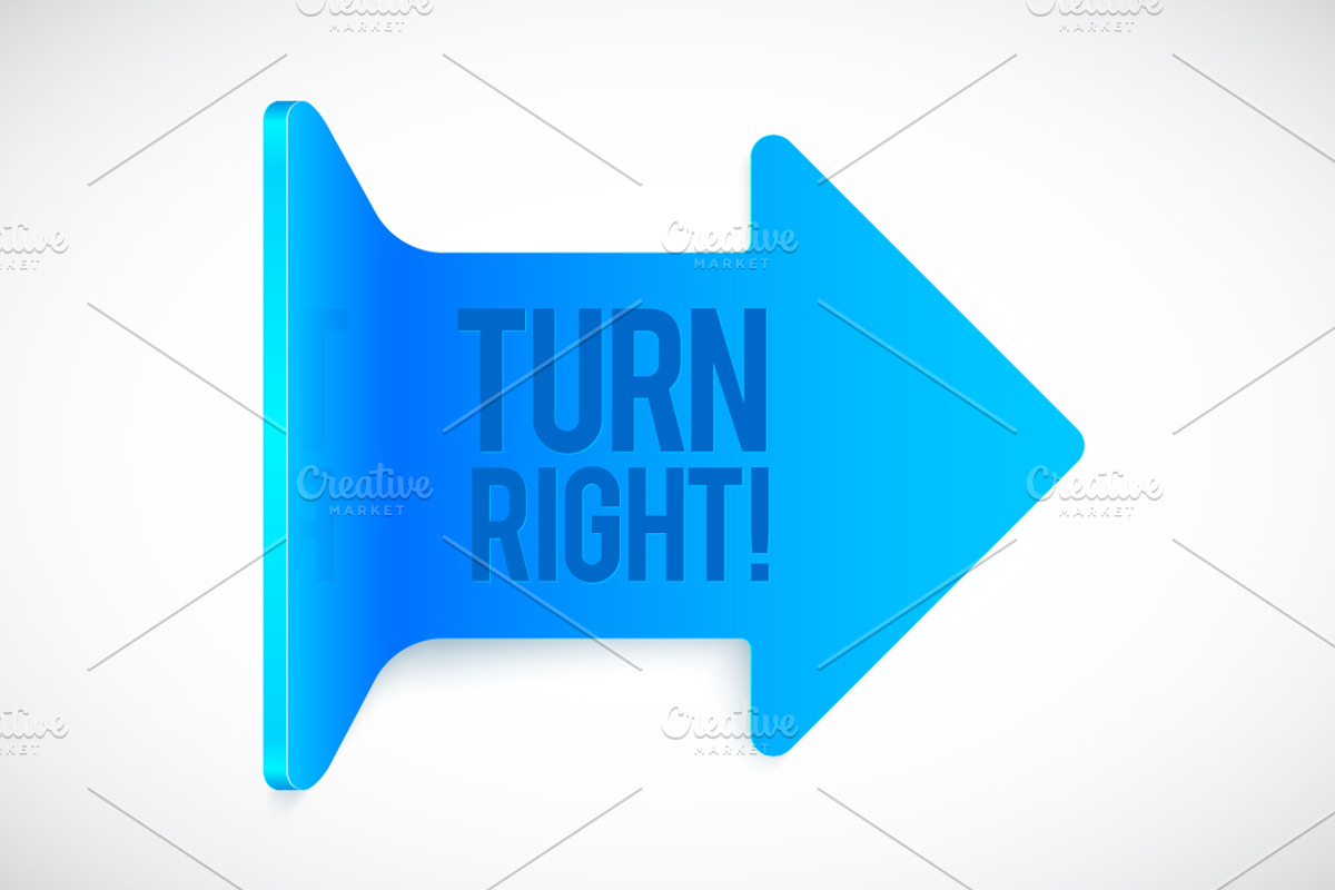 Set of 4 realistic vector arrows preview 2