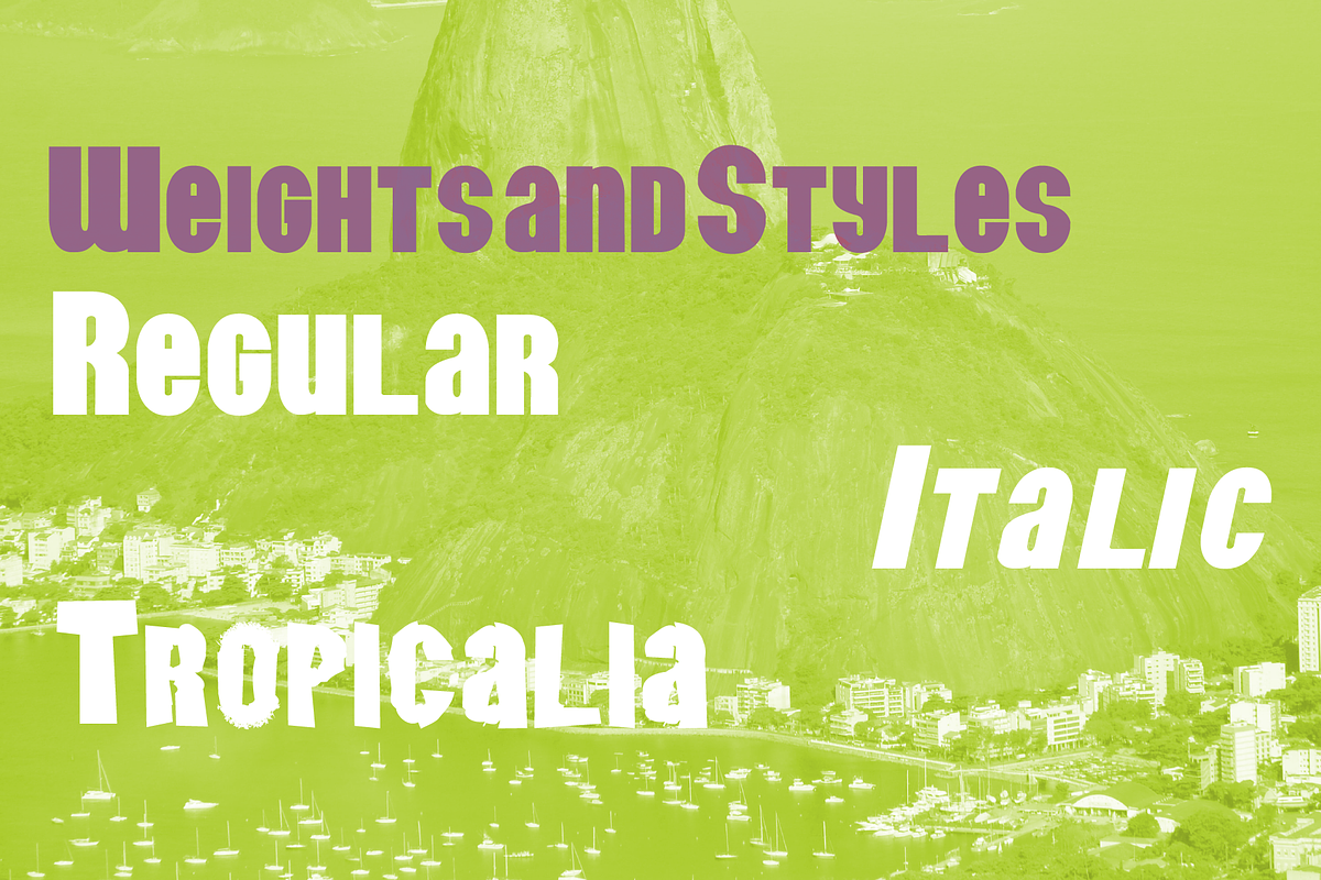 Benjor Tropicalia, a Font by Incstone Design by Megami (Photo 3 of 8)