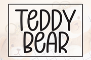 Teddy Bear | Script Font, a Script Font by Scratchones (Thumbnail 1 of 8)