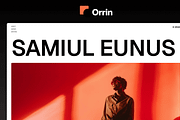 Orrin: Figma Portfolio Template, a Websites & App Template by Flow Samurai Templates (Thumbnail 2 of 6)