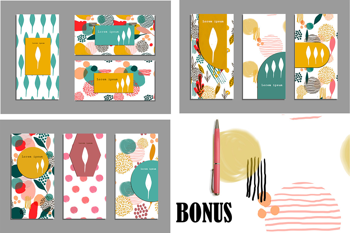 Set of seamless abstract patterns., a Pattern Graphic by DeMih (Photo 11 of 11)