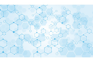 Molecular structure. Medicine, an Illustration by Things for designers
