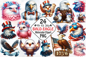 4th Of July Bald Eagle Sublimation, a Seasonal Illustration by RobertsArt
