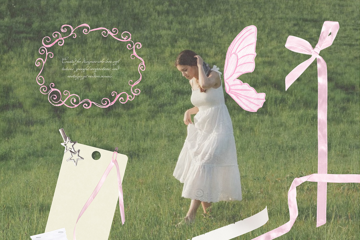 La Rosette Romantic Collage Pack, an Object Graphic by Feelsoul (Photo 5 of 10)