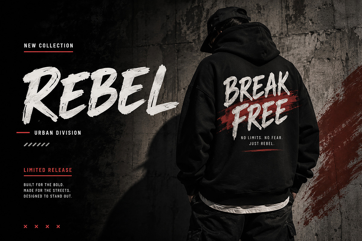 Rebel Brush is a bold, a Script Font by Wow Magic (Photo 3 of 6)
