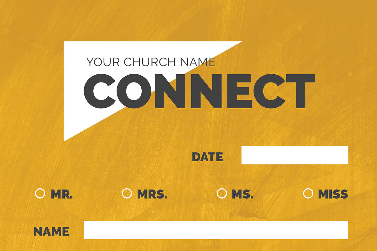 Church Connection Card, a Card Template by JocAllen (Photo 1 of 2)
